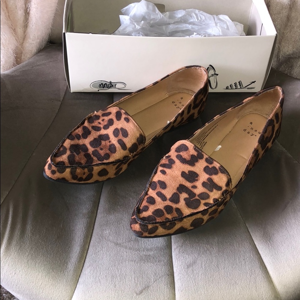 Cheetah print flats